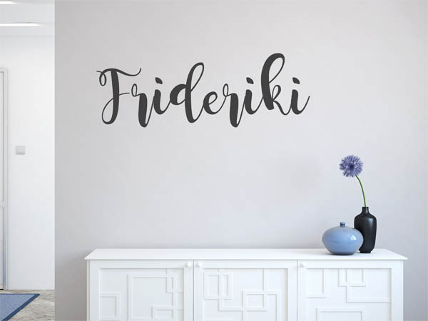 Wandtattoo Frideriki in Handschrift