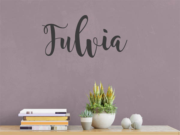 Wandtattoo Fulvia in Handschrift