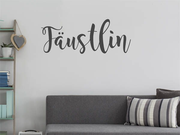 Wandtattoo Fäustlin in Handschrift