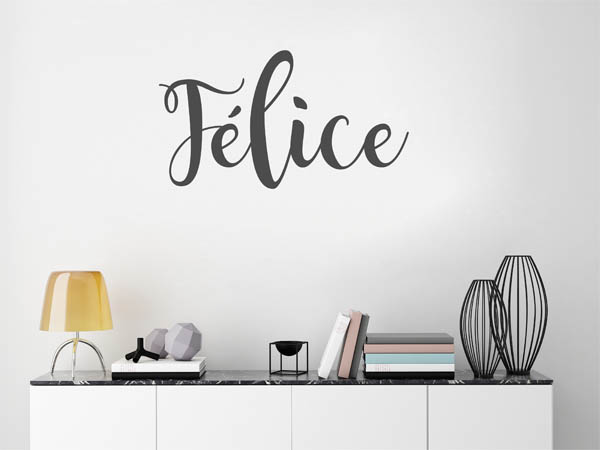 Wandtattoo Félice in Handschrift