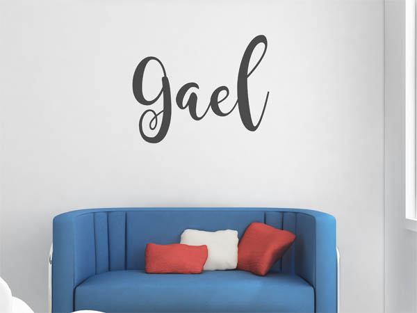 Wandtattoo Gael in Handschrift
