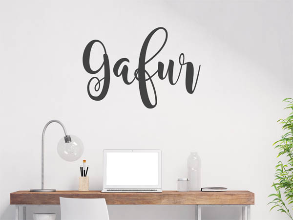Wandtattoo Gafur in Handschrift