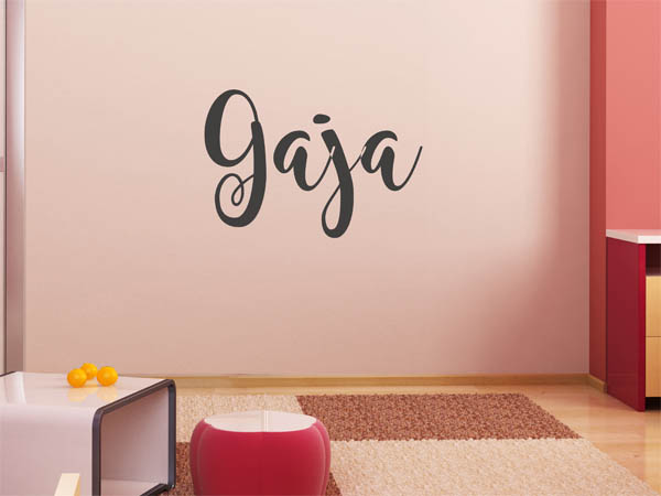 Wandtattoo Gaja in Handschrift