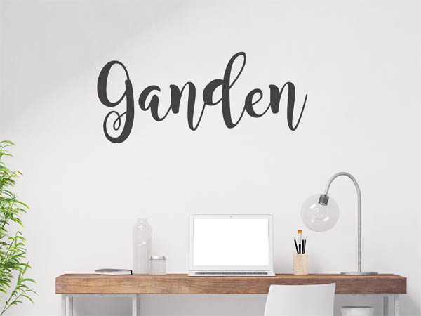 Wandtattoo Ganden in Handschrift