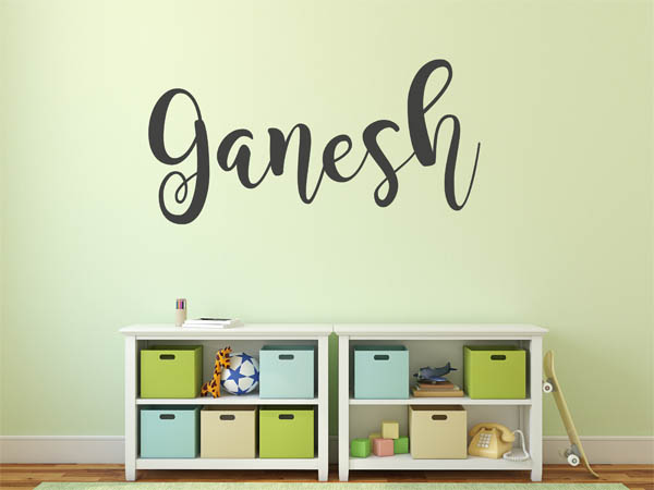 Wandtattoo Ganesh in Handschrift