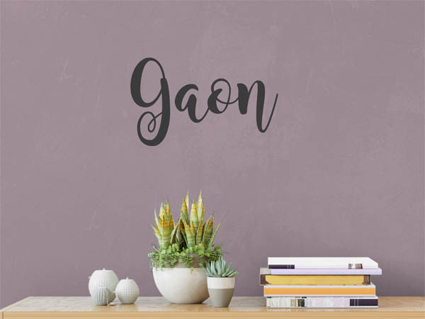 Wandtattoo Gaon in Handschrift