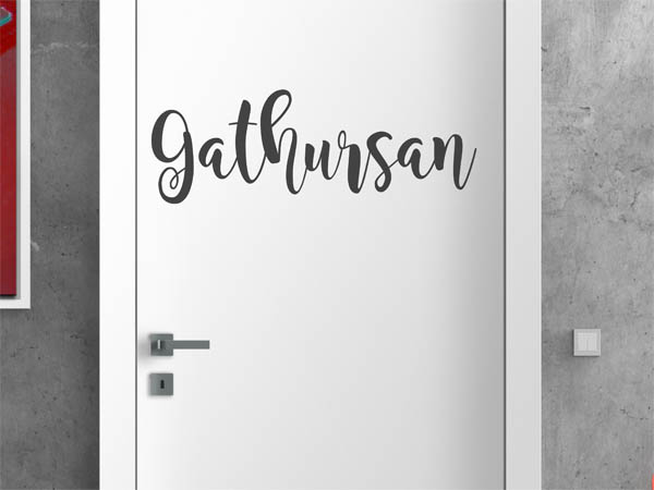 Wandtattoo Gathursan in Handschrift