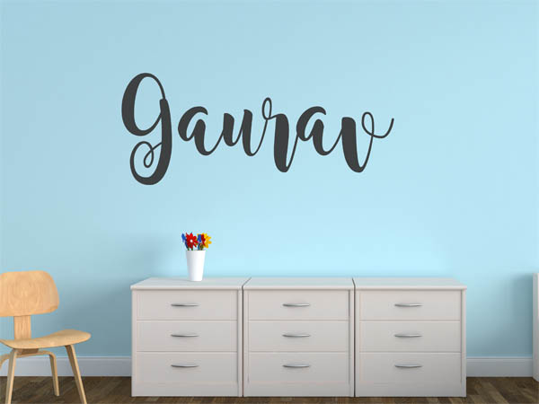 Wandtattoo Gaurav in Handschrift
