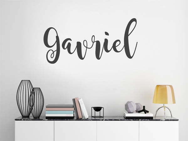 Wandtattoo Gavriel in Handschrift