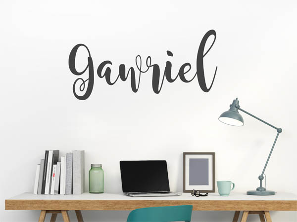 Wandtattoo Gawriel in Handschrift