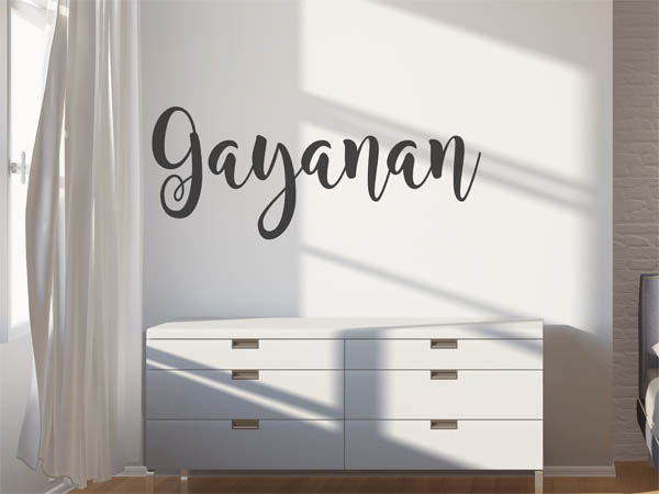 Wandtattoo Gayanan in Handschrift