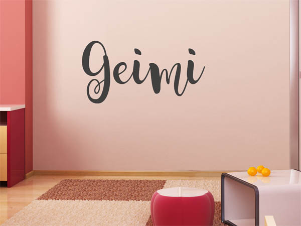 Wandtattoo Geimi in Handschrift