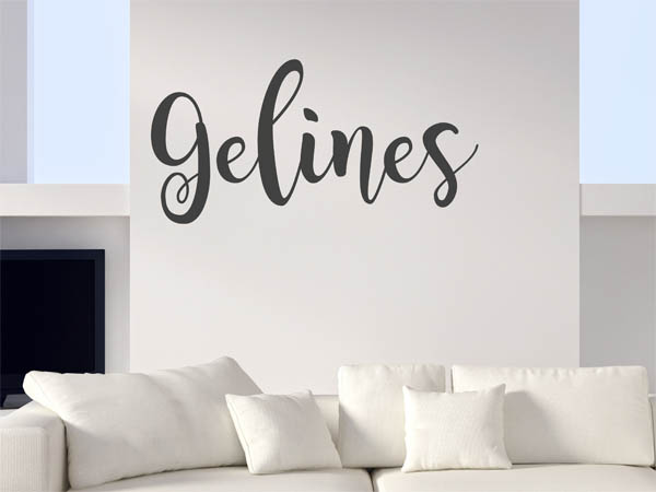 Wandtattoo Gelines in Handschrift