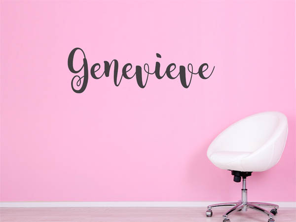 Wandtattoo Genevieve in Handschrift