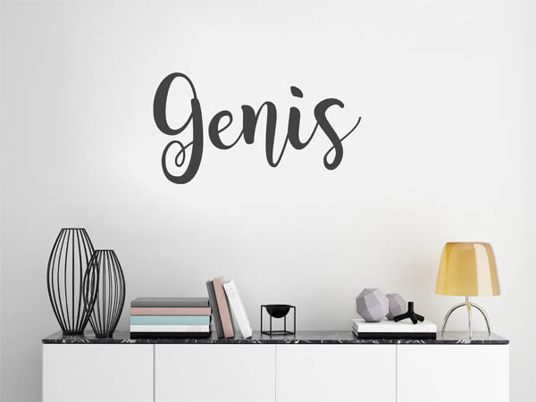 Wandtattoo Genis in Handschrift