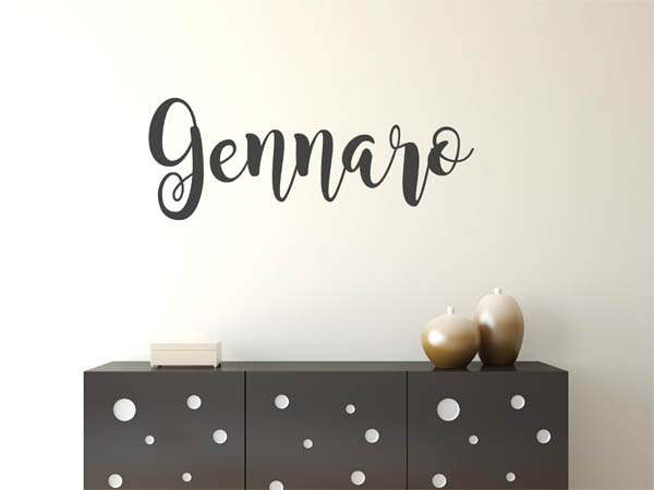 Wandtattoo Gennaro in Handschrift