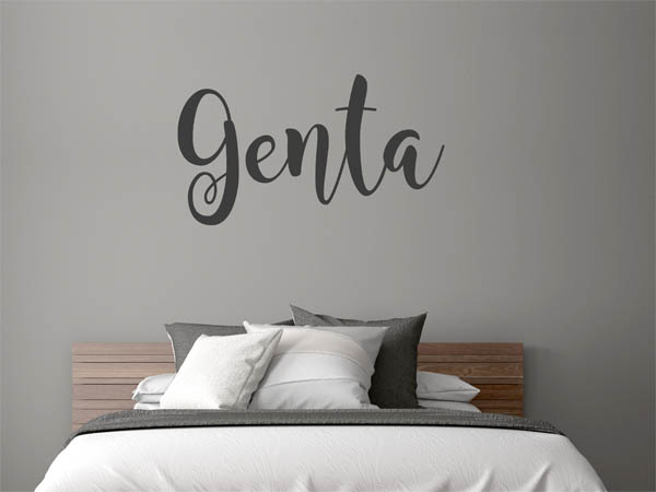 Wandtattoo Genta in Handschrift