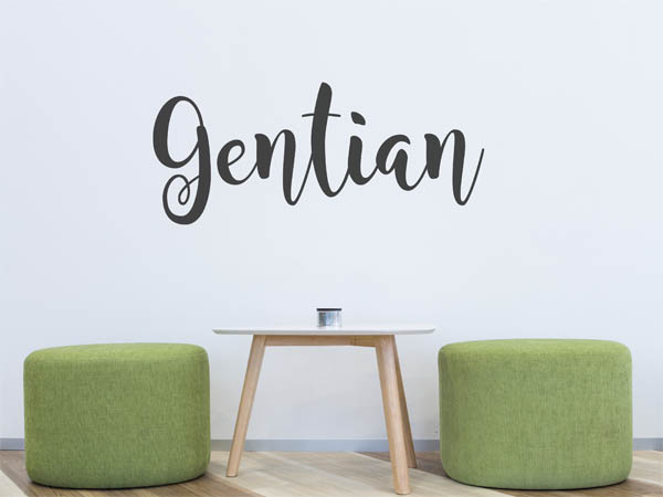 Wandtattoo Gentian in Handschrift