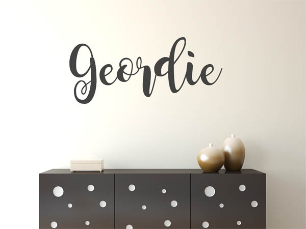 Wandtattoo Geordie in Handschrift
