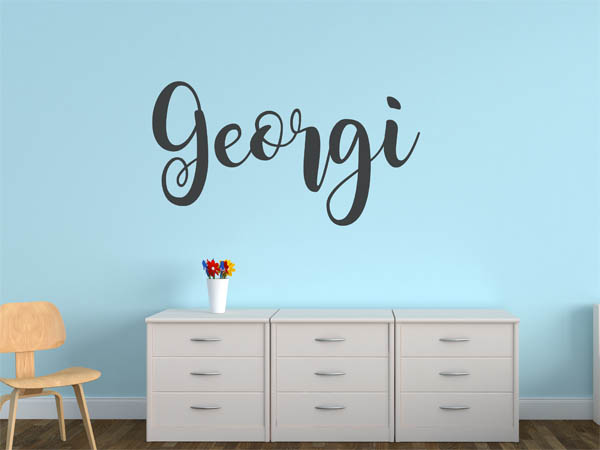 Wandtattoo Georgi in Handschrift