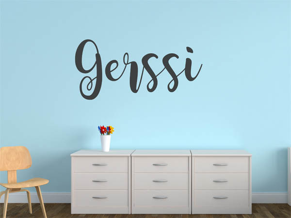 Wandtattoo Gerssi in Handschrift
