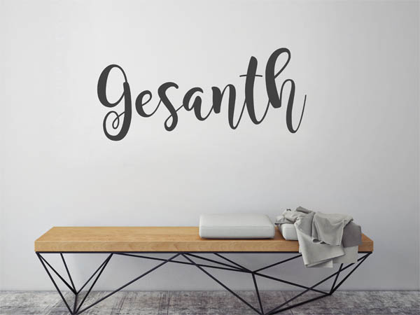 Wandtattoo Gesanth in Handschrift