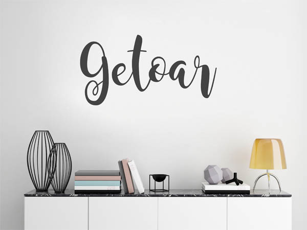Wandtattoo Getoar in Handschrift