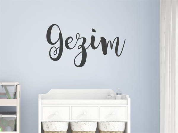 Wandtattoo Gezim in Handschrift