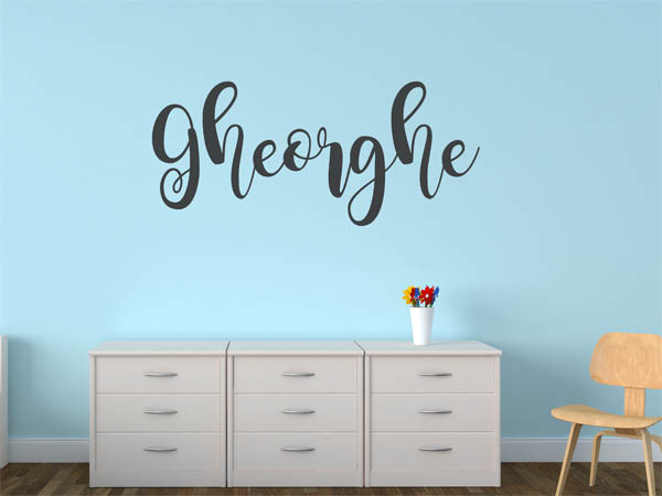 Wandtattoo Gheorghe in Handschrift