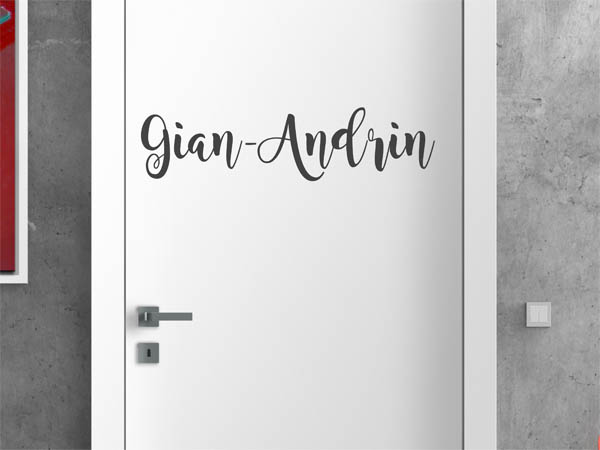 Wandtattoo Gian-Andrin in Handschrift
