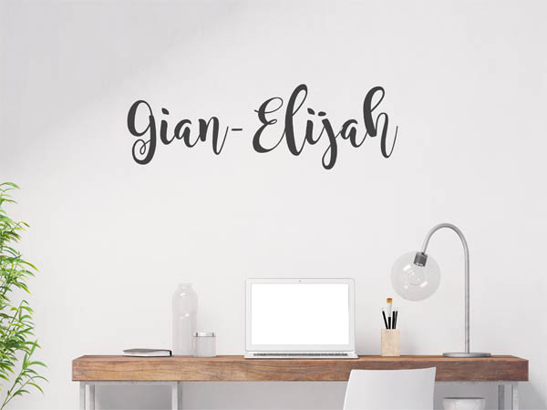Wandtattoo Gian-Elijah in Handschrift