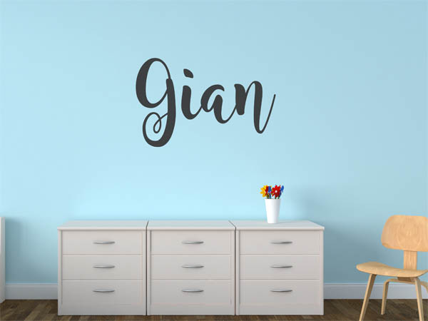 Wandtattoo Gian in Handschrift