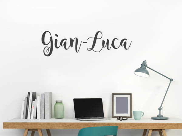 Wandtattoo Gian-Luca in Handschrift