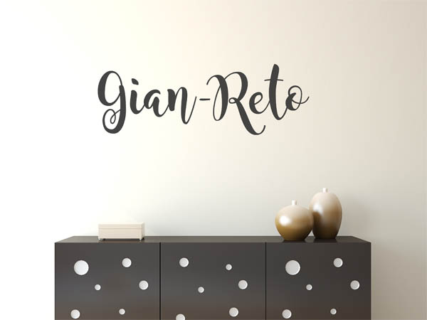 Wandtattoo Gian-Reto in Handschrift