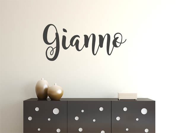 Wandtattoo Gianno in Handschrift