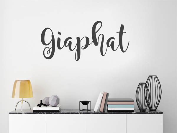 Wandtattoo Giaphat in Handschrift