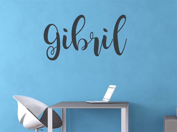 Wandtattoo Gibril in Handschrift