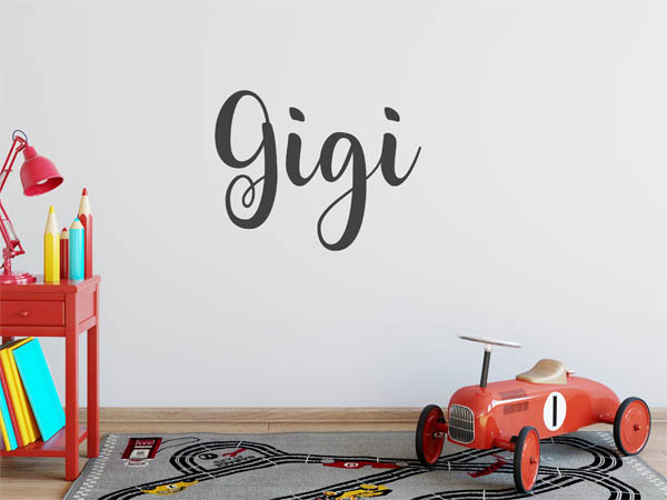 Wandtattoo Gigi in Handschrift