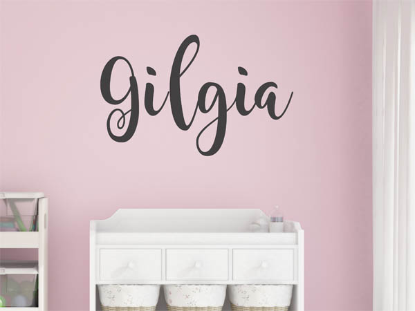 Wandtattoo Gilgia in Handschrift