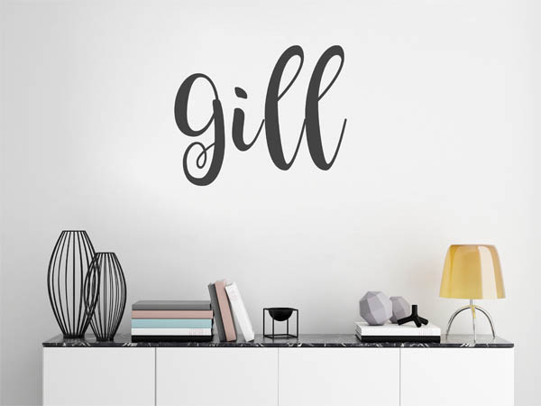 Wandtattoo Gill in Handschrift