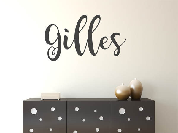 Wandtattoo Gilles in Handschrift