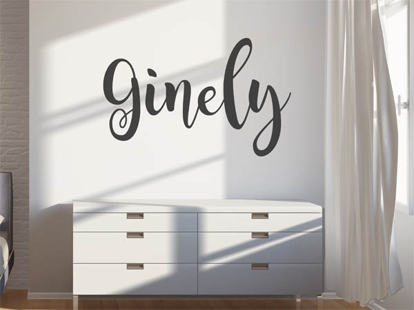Wandtattoo Ginely in Handschrift