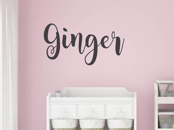 Wandtattoo Ginger in Handschrift