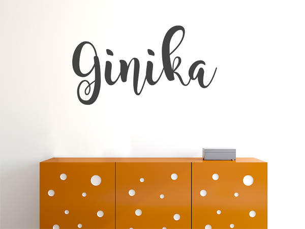 Wandtattoo Ginika in Handschrift