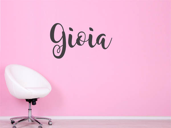 Wandtattoo Gioia in Handschrift