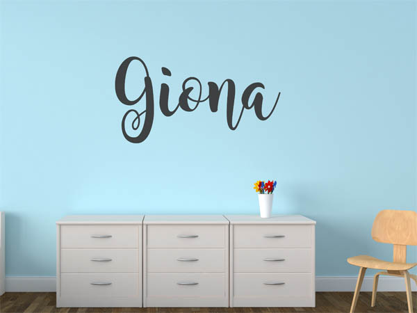 Wandtattoo Giona in Handschrift