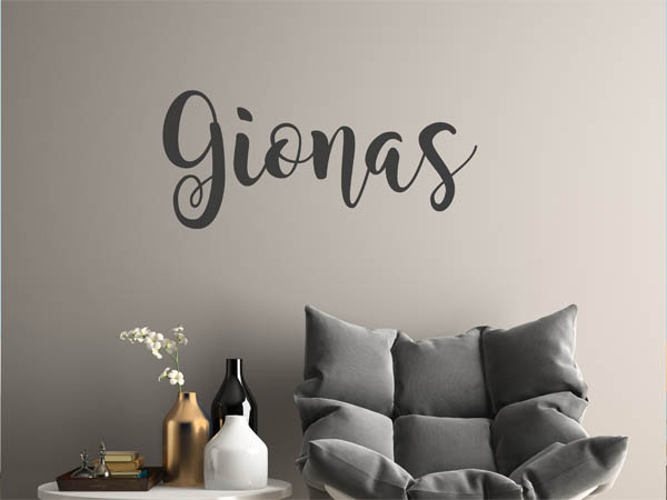 Wandtattoo Gionas in Handschrift