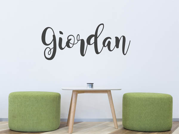 Wandtattoo Giordan in Handschrift