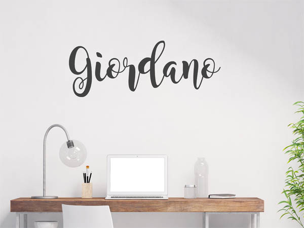 Wandtattoo Giordano in Handschrift