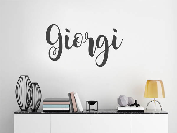 Wandtattoo Giorgi in Handschrift